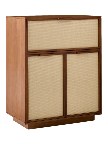 West Elm Douglas Bar Cabinet, Cool Walnut, Cool Walnut