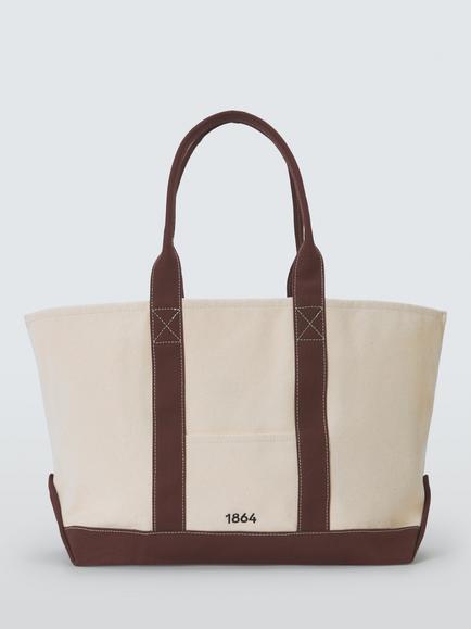 John Lewis Cotton Canvas Sail Bag, Brown