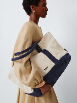 John Lewis Cotton Canvas Sail Bag - view 2, Navy