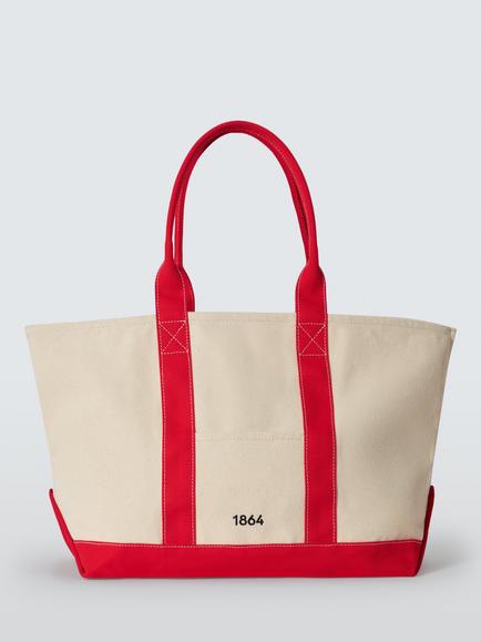 John Lewis Cotton Canvas Sail Bag, Red