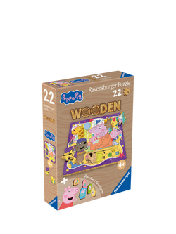 Peppa Pig Wooden Jigsaw Puzzle, 22 Pieces, Multi