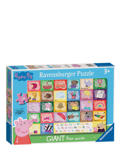 Peppa Pig Ravensburger Alphabet Giant Floor Jigsaw Puzzle, 30 Piece, Multi