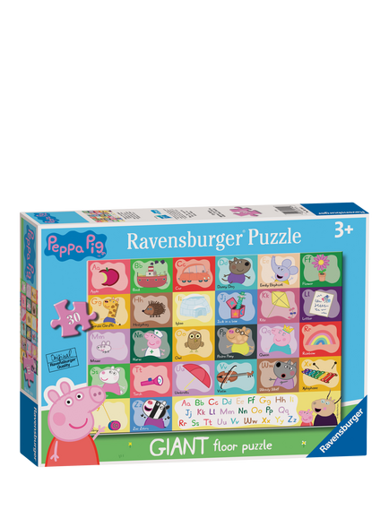 Peppa Pig Ravensburger Alphabet Giant Floor Jigsaw Puzzle, 30 Piece, Multi