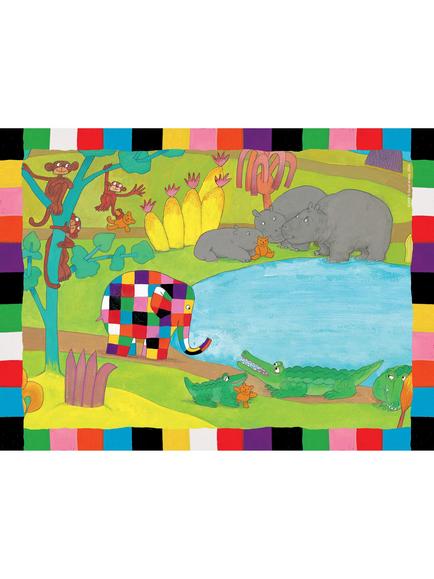 Elmer Ravensburger 4 in a Box Jigsaw Puzzle - view 2, Multi