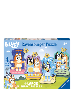 Bluey Ravensburger 4 in a Box Jigsaw Puzzle, Multi