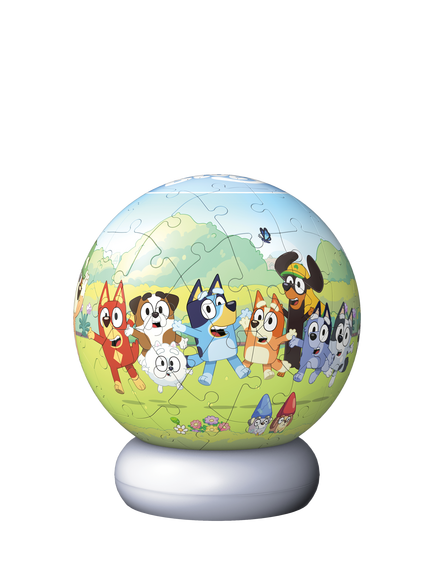 Bluey Ravensburger 3D Jigsaw Puzzle Ball Nightlight, 72 Piece - view 2, Multi