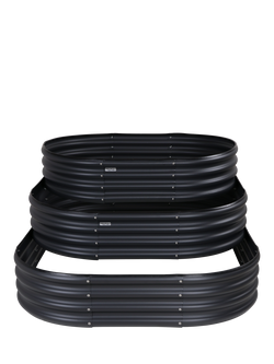 VegTrug Modular 3-Tier VegTub Garden Bed, Sage, Grey