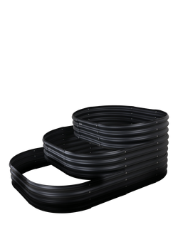 VegTrug Modular 3-Tier VegTub Garden Bed, Sage - view 2, Grey