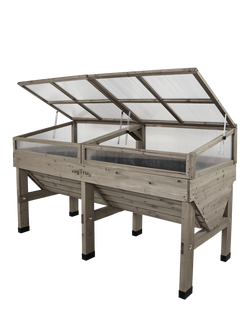 VegTrug Cedar Wood Cold Frame, 1.8m, Natural - view 2, Grey