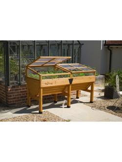 VegTrug Cedar Wood Cold Frame, 1.8m, Natural - view 2, Natural