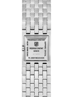 Frederique Constant FC-200MA1MC6B Women's Square Bracelet Strap Watch, Green - view 2, Green