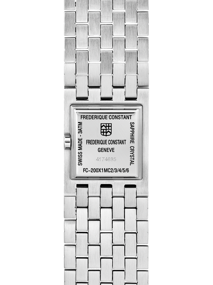 Frederique Constant FC-200MA1MC6B Women's Square Bracelet Strap Watch, Green - view 2, Green