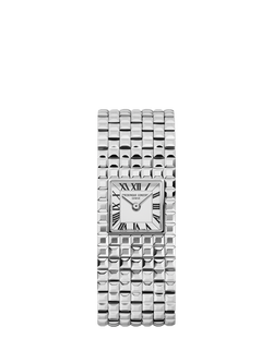 Frederique Constant FC-200WR1MC6B Women's Classics Manchette Square Bracelet Strap Watch, White, White