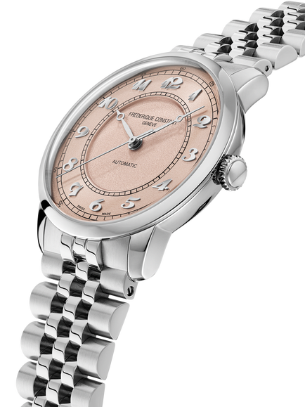 Frederique Constant FC-301SAL3B6B Men's Classics Premiere Round Bracelet Strap Watch, Pink - view 2, Pink