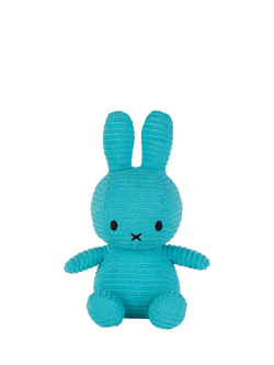 Bon Ton Toys Miffy Corduroy Soft Toy, 23cm, Teal, Teal