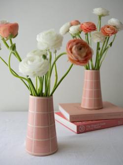 The Small Home Check Vase, Multi - view 2, Multi