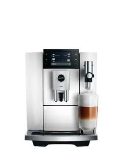 Jura E8 Coffee Machine, White, White