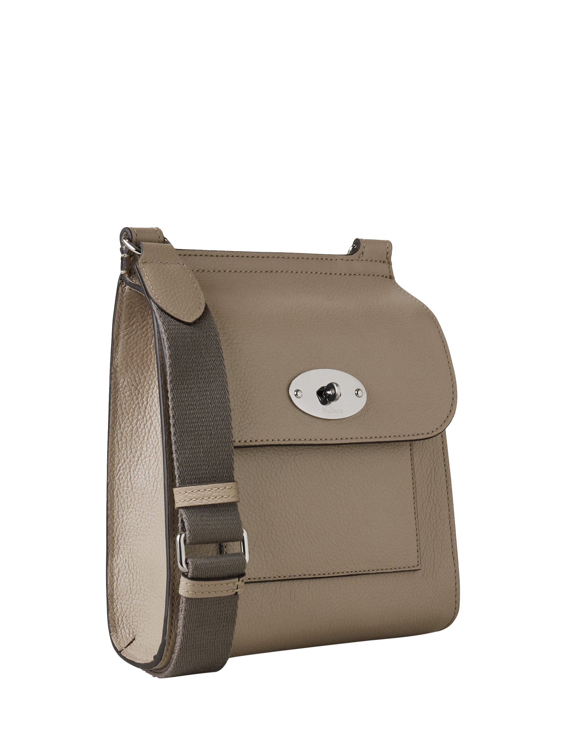 Product image 3 of 5, which shows Mulberry Antony Small Classic Grain Leather Messenger Bag, Dune