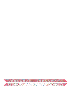 Longchamp Frise Fleurie Silk Headband, Shrimp/Multi, Shrimp/Multi