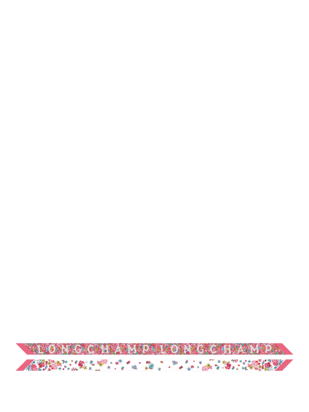Longchamp Frise Fleurie Silk Headband, Shrimp/Multi, Shrimp/Multi