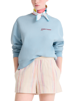 Longchamp La Vague Parisian Wave Silk Scarf - view 2, Rainbow