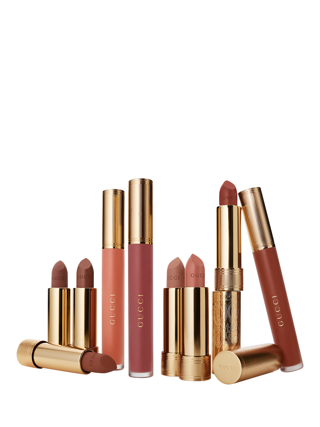 Product image 7 of 8, which shows Gucci Rouge À Lèvres Matte Lipstick, 133 Ida Mocha