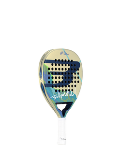 Bullpadel Teardrop-Shaped Padel Racket, Off White - view 2, White Off White