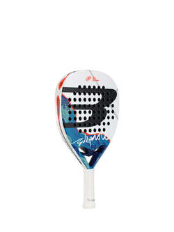 Bullpadel Iconic Power Diamond-Shaped Padel Racket, White/Multi - view 2, White Multi White