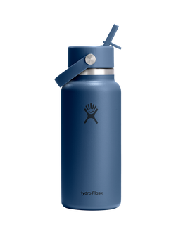 Hydro Flask Double Wall Vacuum Insulated Stainless Steel Wide Mouth Drinks Bottle, 946ml, Harbor Blue, Harbor Blue