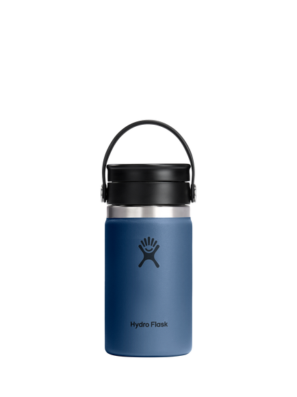 Hydro Flask Double Wall Vacuum Insulated Stainless Steel Wide Mouth Travel Mug, 355ml, Harbor Blue