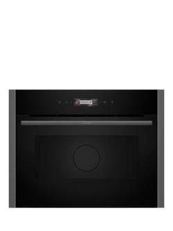 Neff OUTLET N70 C24GR3XG1B Built-in Compact Microwave Oven, Like New, Grey Graphite, Grey Graphite