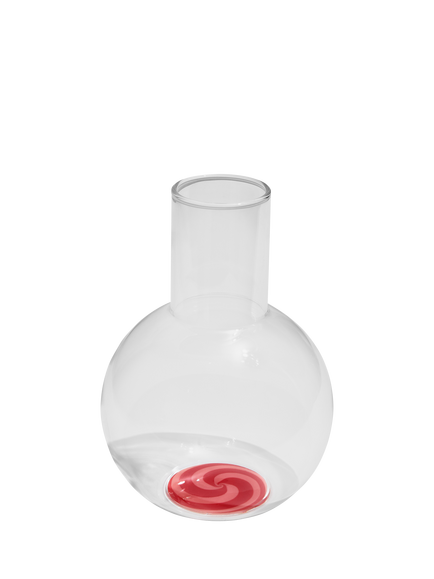 Fazeek Swirl Glass Carafe, 1.5L, Red/Pink, Red/Pink