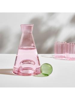 Fazeek Vice Versa Glass Carafe 1.4L, Pink/Green - view 2, Pink/Green
