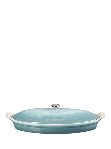 Le Creuset Stoneware Fish Baker, 41cm, Sea Salt, Sea Salt
