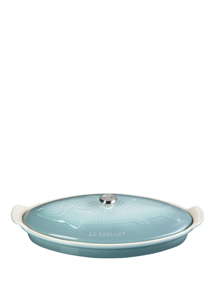 Le Creuset Stoneware Fish Baker, 41cm, Sea Salt - view 2, Sea Salt