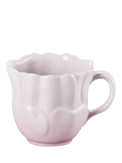Le Creuset Stoneware Petal Mug, 330ml, Shell Pink - view 2, Shell Pink