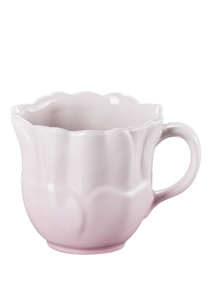 Le Creuset Stoneware Petal Mug, 330ml - view 2, Shell Pink