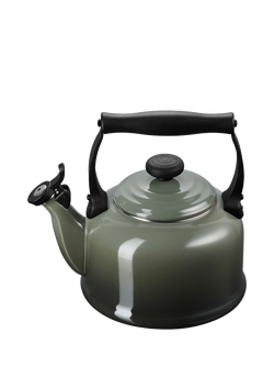 Le Creuset Traditional Stovetop Whistling Kettle, 2.1L, Thyme - view 2, Thyme