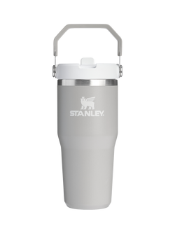 Stanley IceFlow Flip Straw Stainless Steel Leak-Proof Tumbler, 410ml, Ash