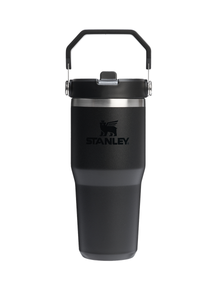 Stanley IceFlow Flip Straw Stainless Steel Leak-Proof Tumbler, 410ml, Black