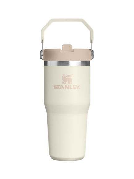 Stanley IceFlow Flip Straw Stainless Steel Leak-Proof Tumbler, 410ml, Cream
