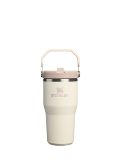 Stanley IceFlow Flip Straw Stainless Steel Leak-Proof Tumbler, 590ml, Cream