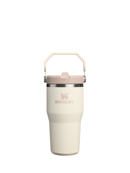 Stanley IceFlow Flip Straw Stainless Steel Leak-Proof Tumbler, 590ml, Cream
