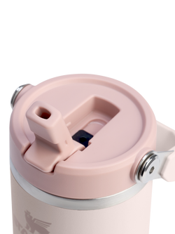 Stanley IceFlow Flip Straw Stainless Steel Leak-Proof Tumbler, 410ml - view 2, Rose Quartz