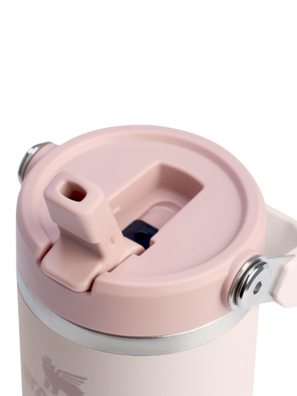 Stanley IceFlow Flip Straw Stainless Steel Leak-Proof Tumbler, 410ml - view 2, Rose Quartz