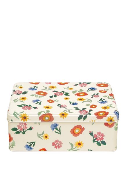 Emma Bridgewater Poppies Deep Rectangular Storage Tin, 2.1L, Multi, Multi
