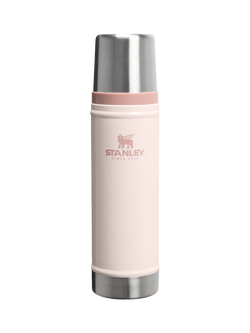 Stanley Double Wall Insulated Stainless Steel Leak-Proof Classic Flask, 600ml, Rose Quartz, Rose Quartz