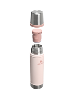 Stanley Double Wall Insulated Stainless Steel Leak-Proof Classic Flask, 600ml, Rose Quartz - view 2, Rose Quartz