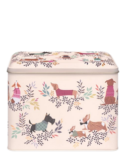 Sara Miller Dapper Dogs Large Storage Tin, Multi, Multi