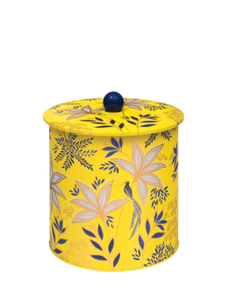 Sara Miller Anniversary Biscuit Barrel, Yellow, Yellow